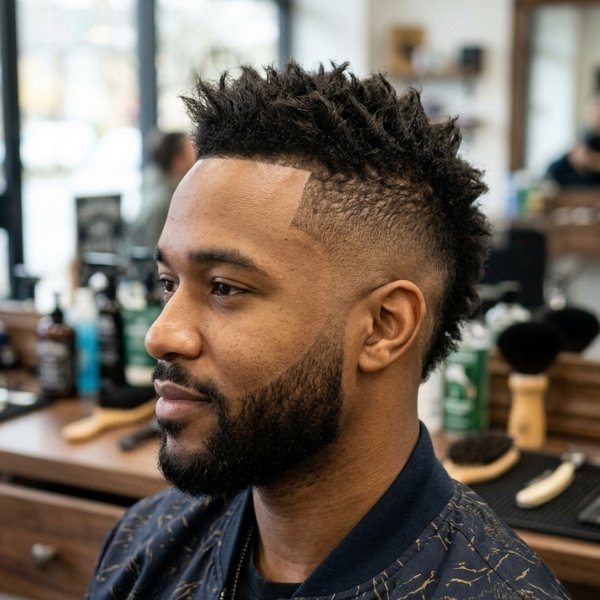 Burst Fade Mohawk