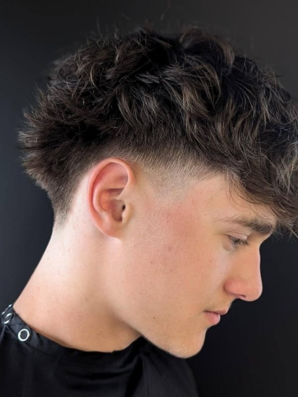 Blowout Low Taper Fade Straight Hair