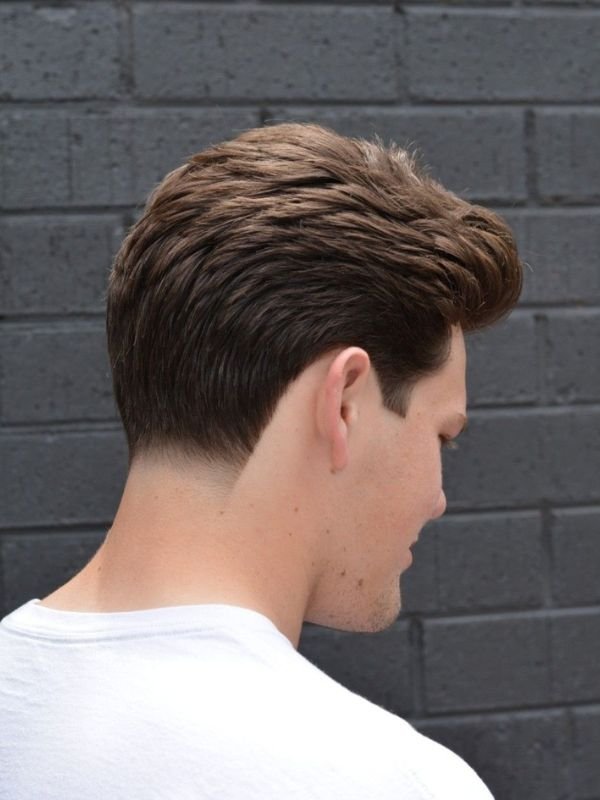 Blowout Low Taper Fade Straight Hair
