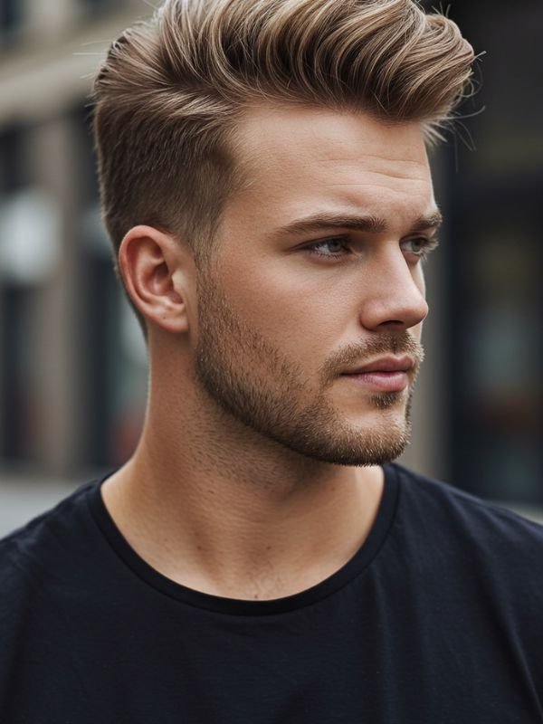 Modern Low Taper Fade Straight Hair