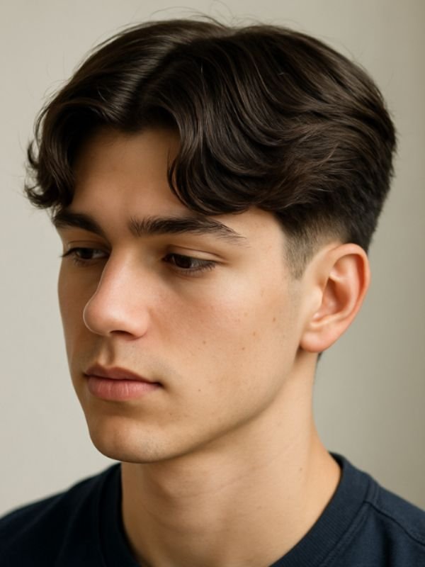 Casual Low Taper Fade Middle Part