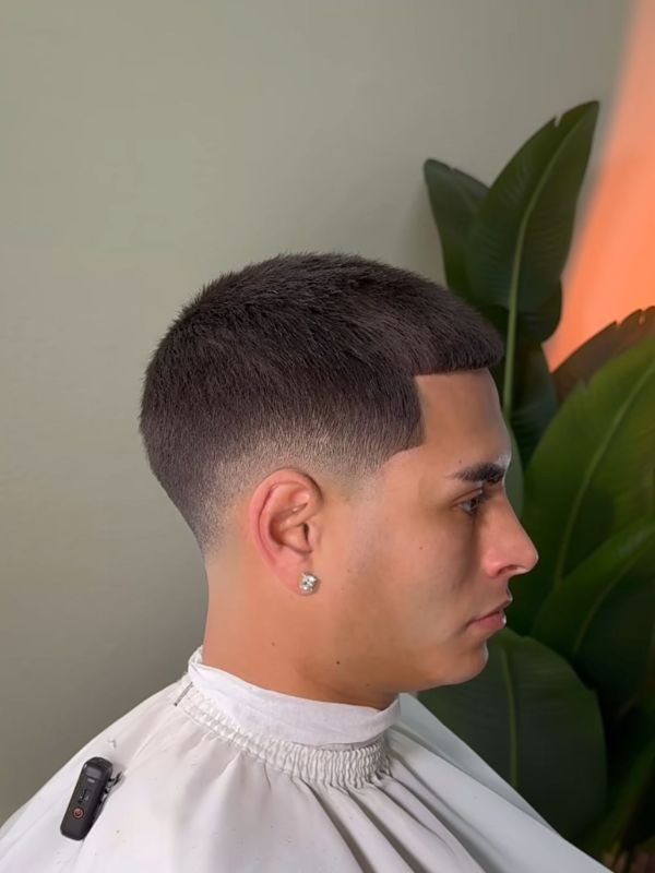 Classic Low Taper Fade Buzz Cut