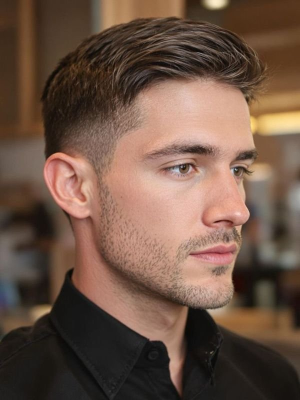 Classic Low Taper Fade Caesar Cut