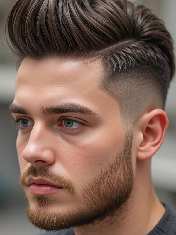 Clean Low Taper Fade Quiff
