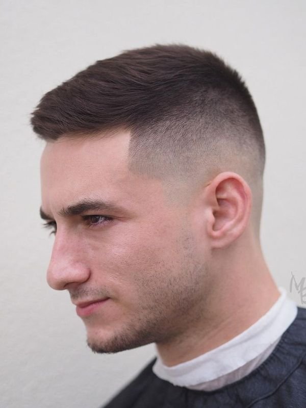 Crew Buzz Cut with Low Taper Fade
