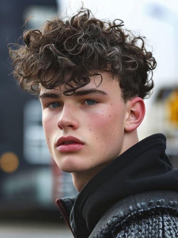 Curly Textured Fringe