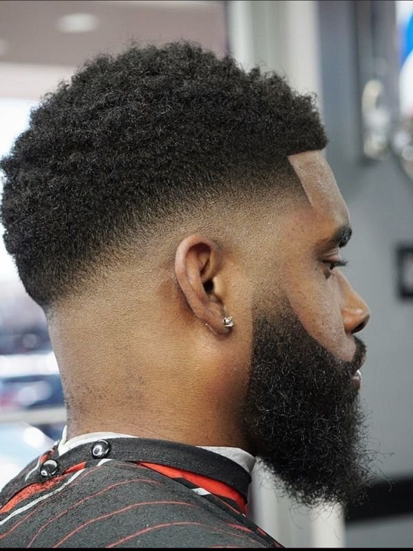High Top Low Taper Fade Black Haircut