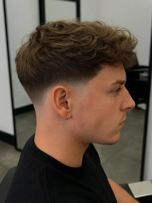 Layered Low Taper Fade Textured Crop