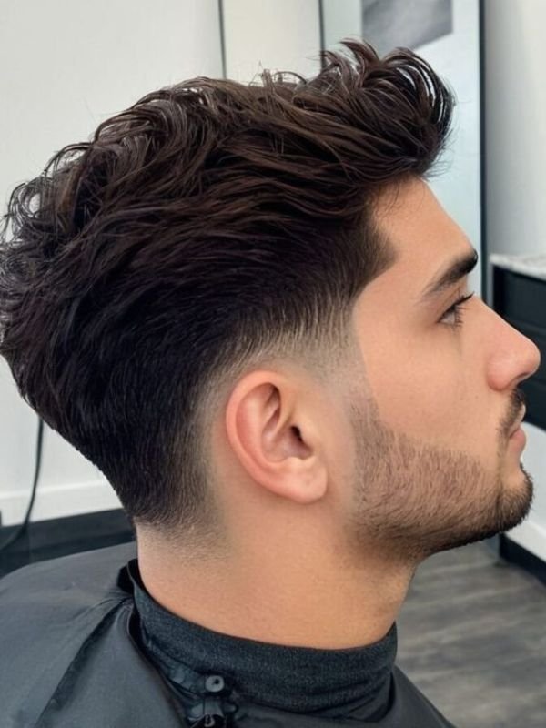 Long Low Taper Fade Quiff