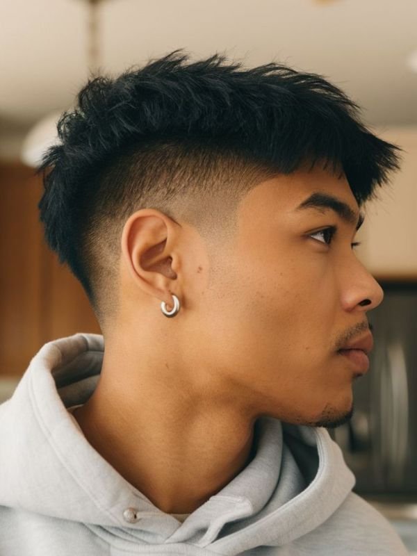 Low Taper Fade Asian Haircuts Male