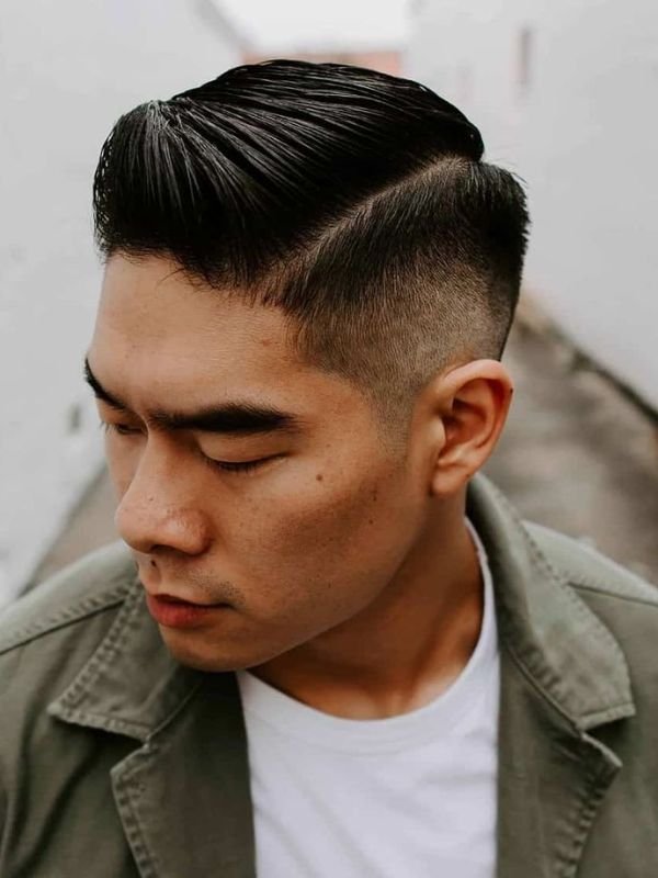 Low Taper Fade Asian Haircuts Pompadour