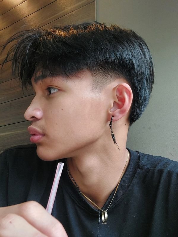 Low Taper Fade Asian Haircuts Straight Hair