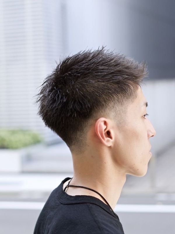 Low Taper Fade Asian Haircuts Textured Fringe