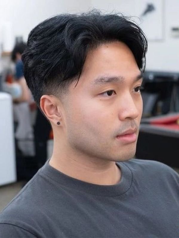 Low Taper Fade Asian Haircuts Two Block Haircut