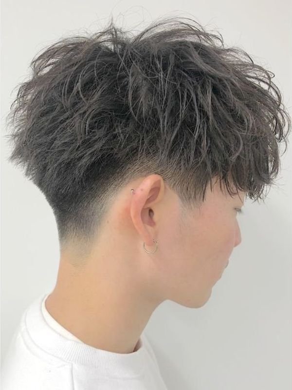 Low Taper Fade Asian Haircuts Wavy Hair
