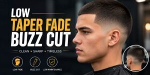 Low Taper Fade Buzz Cut