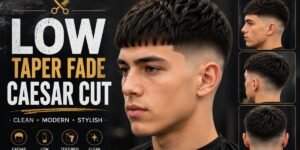 Low Taper Fade Caesar Cut