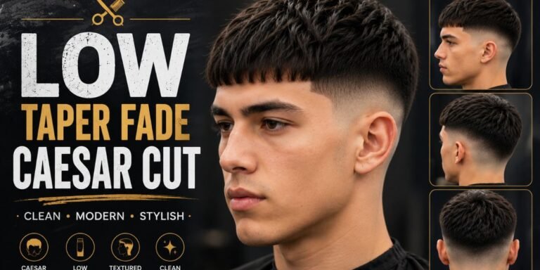 Low Taper Fade Caesar Cut