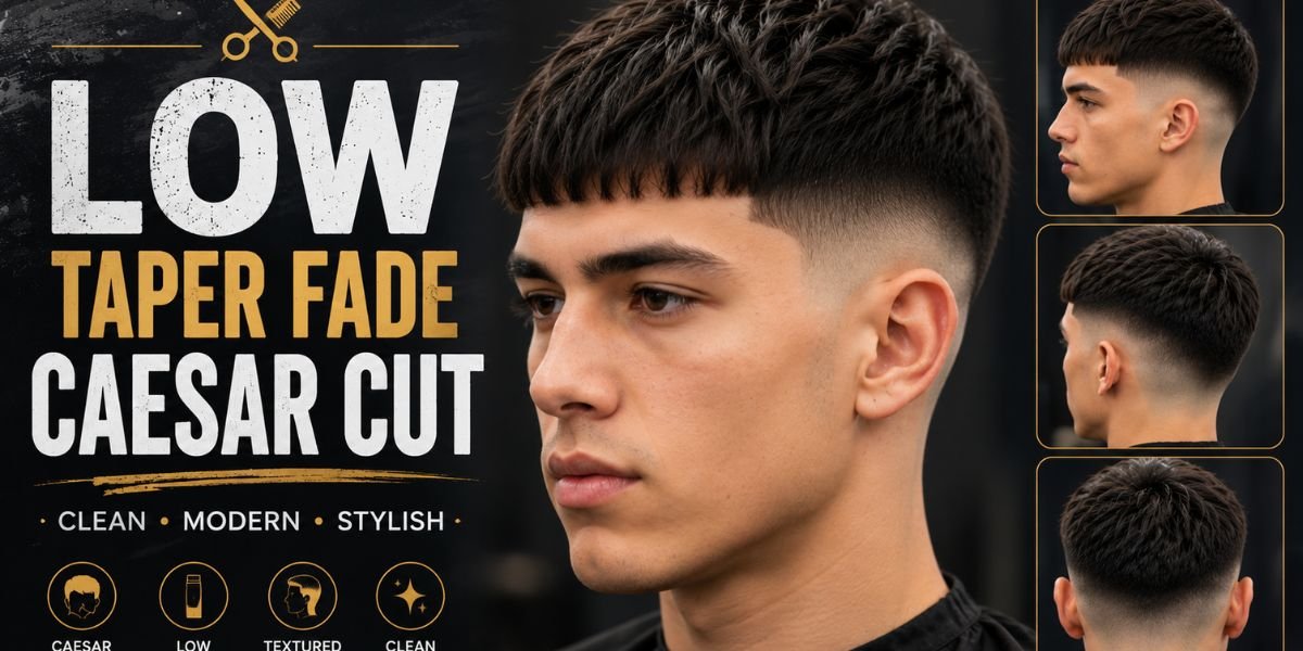 Low Taper Fade Caesar Cut