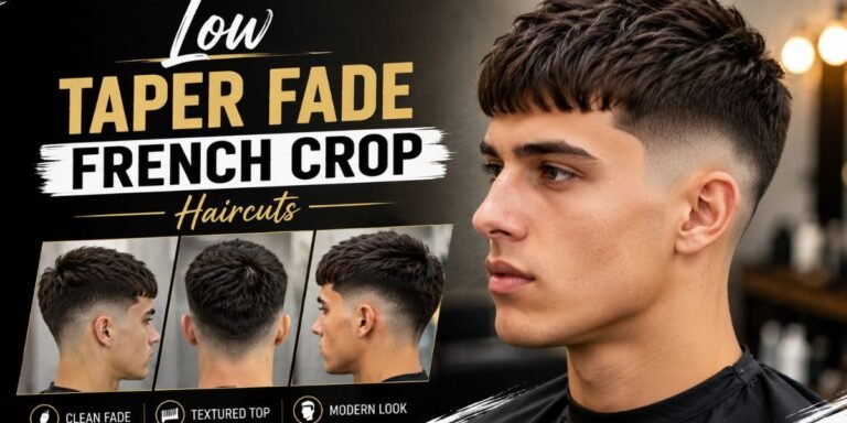 Low Taper Fade French Crop Haircuts