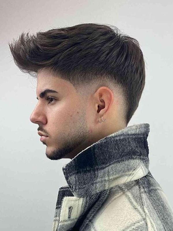 Low Taper Fade Medium Quiff