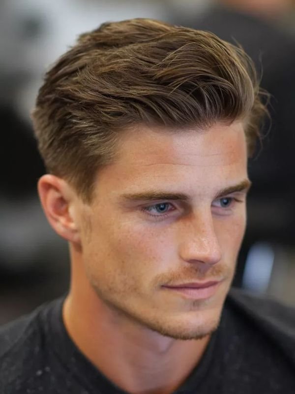 Low Taper Fade Quiff Mid