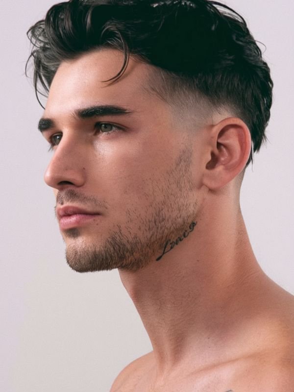 Low Taper Fade Quiff Undercut