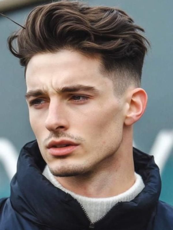 Messy Low Taper Fade Quiff
