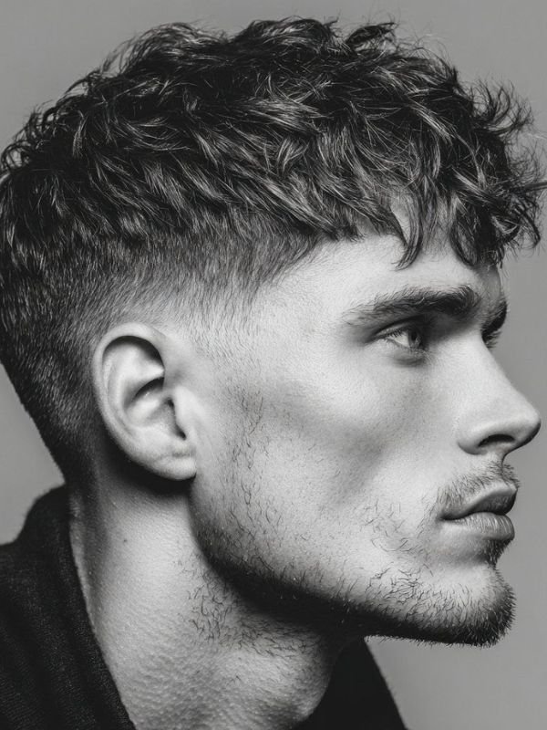 Messy Low Taper Fade Textured Crop Haircut