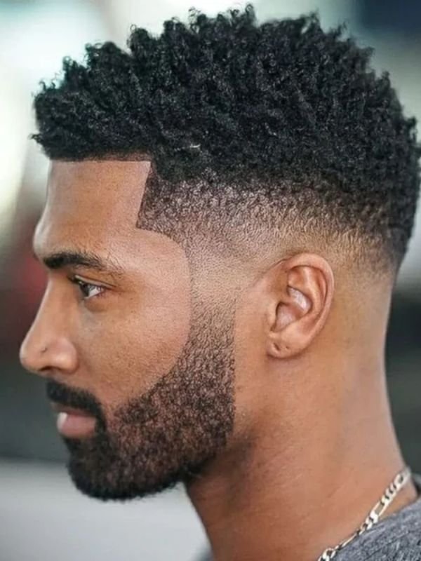 Mid Taper Fade Black Male
