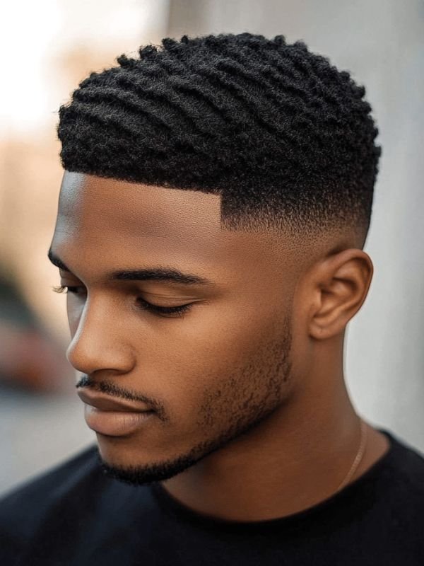 Modern Low Taper Fade Black Haircut