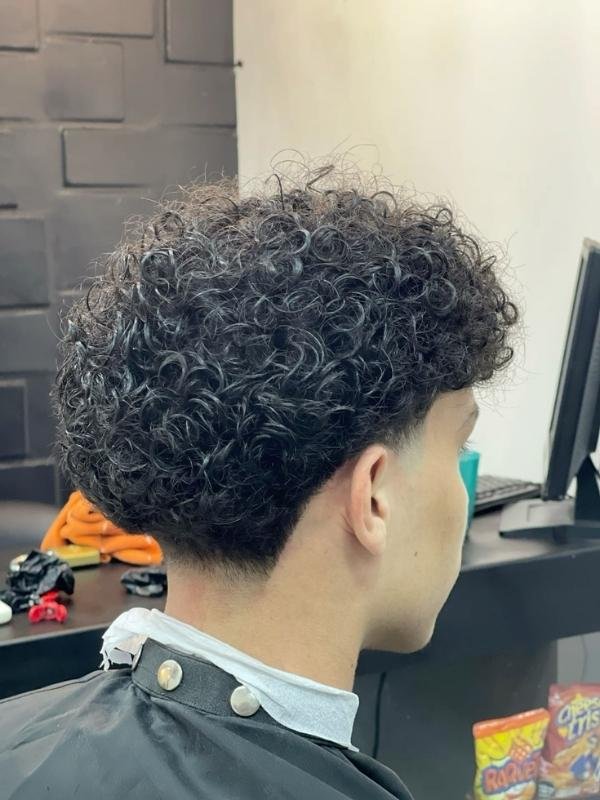 Modern Low Taper Fade Curly Hair