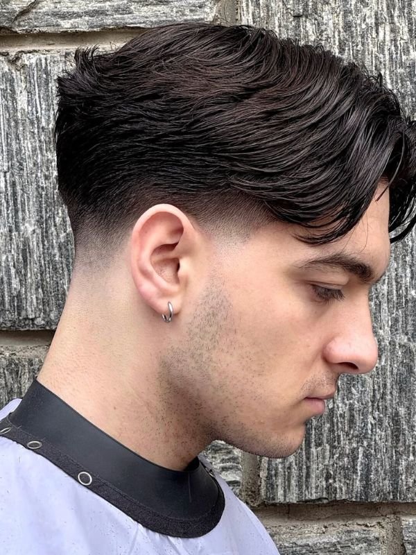 Modern Low Taper Fade Middle Part