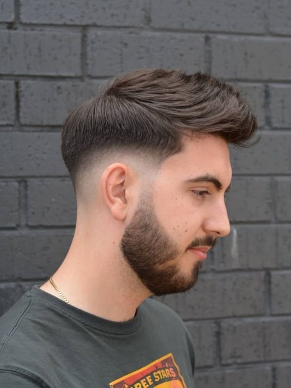Modern Low Taper Fade Side Part
