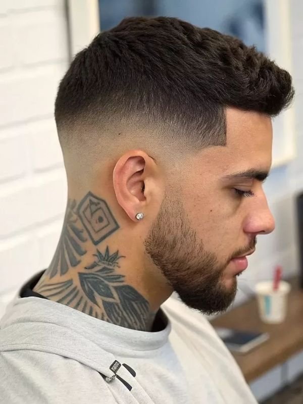 Professional Low Taper Fade Buzz Cut