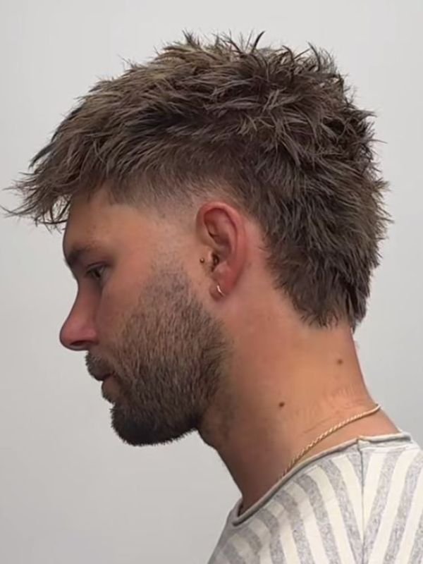 Professional Low Taper Fade Modern Mullet Haircut