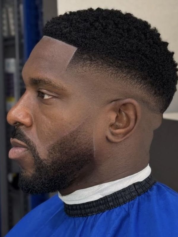 Short Low Taper Fade Black Haircut