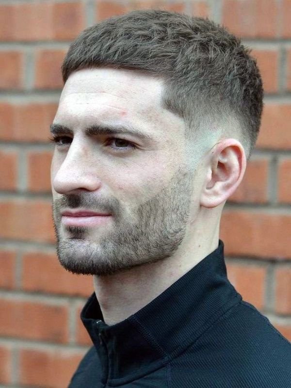 Short Low Taper Fade Caesar Cut
