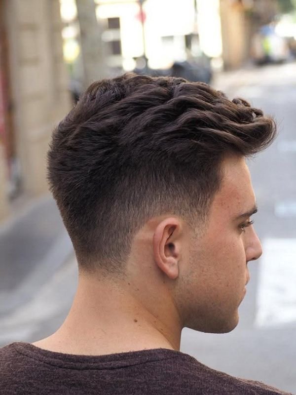 Short Low Taper Fade Straight Hair
