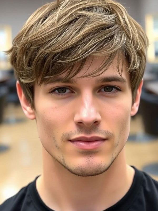 Side-Swept Textured Fringe