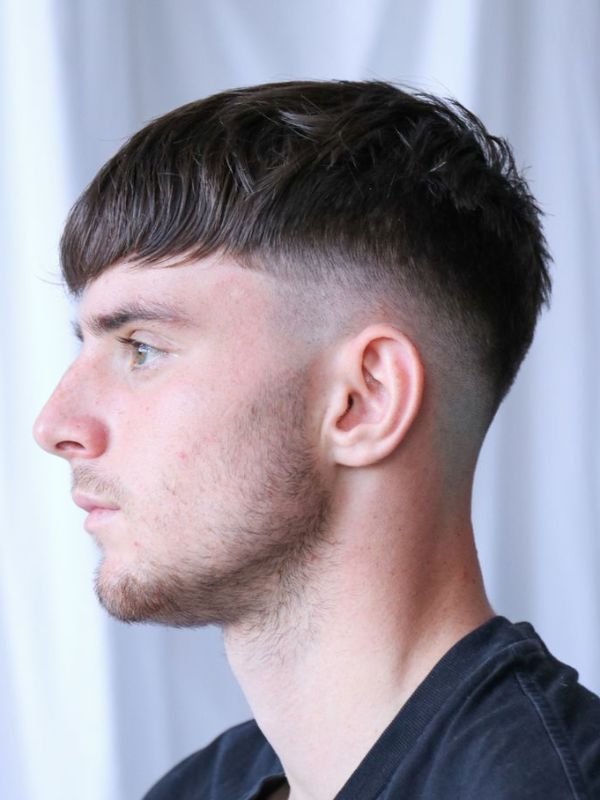 Textured Crop Mid Fade