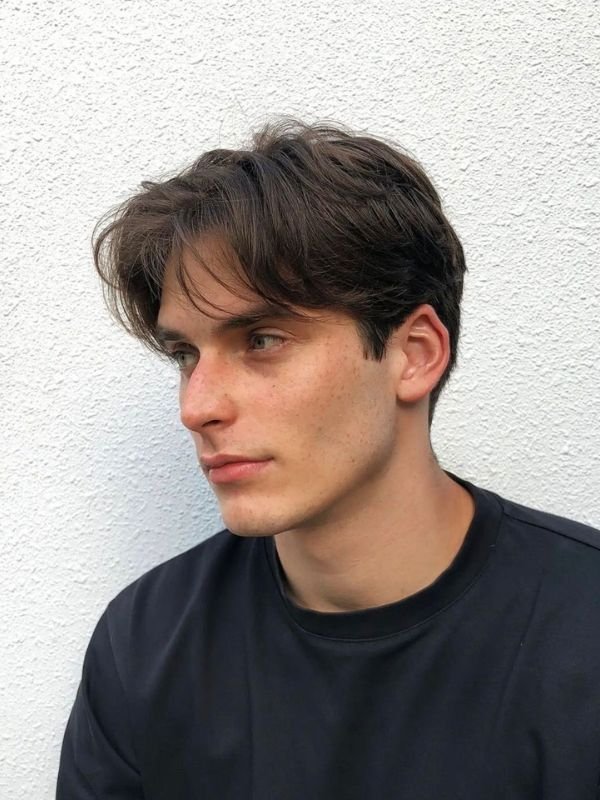 Textured Fringe with Middle Part