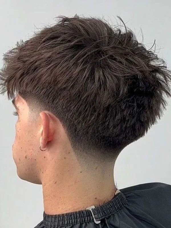 Thick Low Taper Fade Fluffy Hair