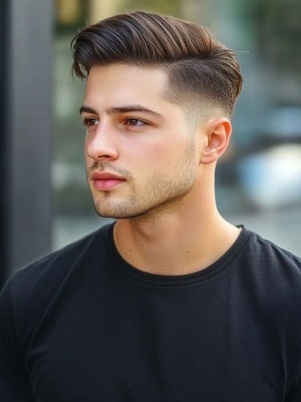 Thin Low Taper Fade Straight Hair