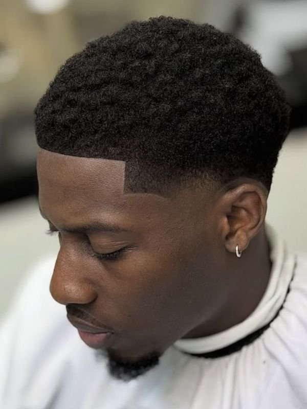 Two-Strand Twist Low Taper Fade Black Haircut