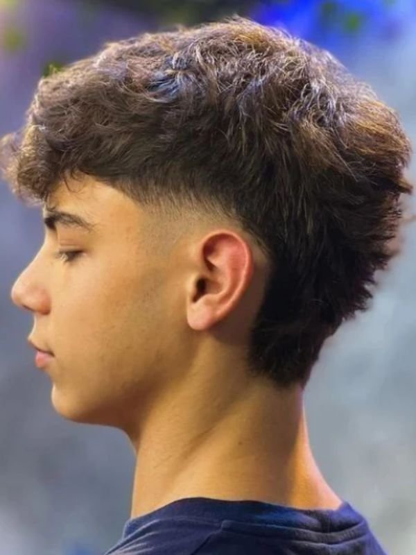 Wavy Low Taper Fade Fluffy Hair