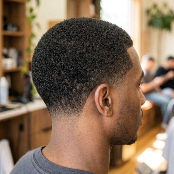 16 Guard Buzz Cut Low Taper Curly Hair for a Natural Finish