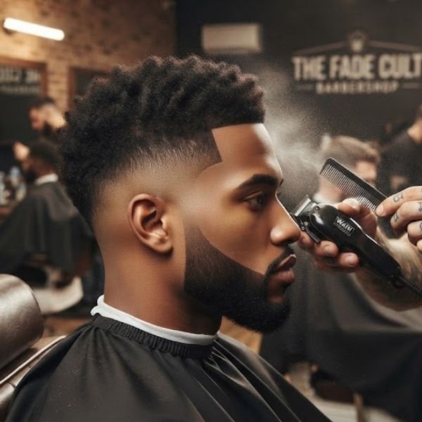 Burst Fade Taper with Beard