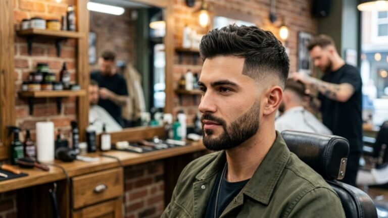 mid fade haircut
