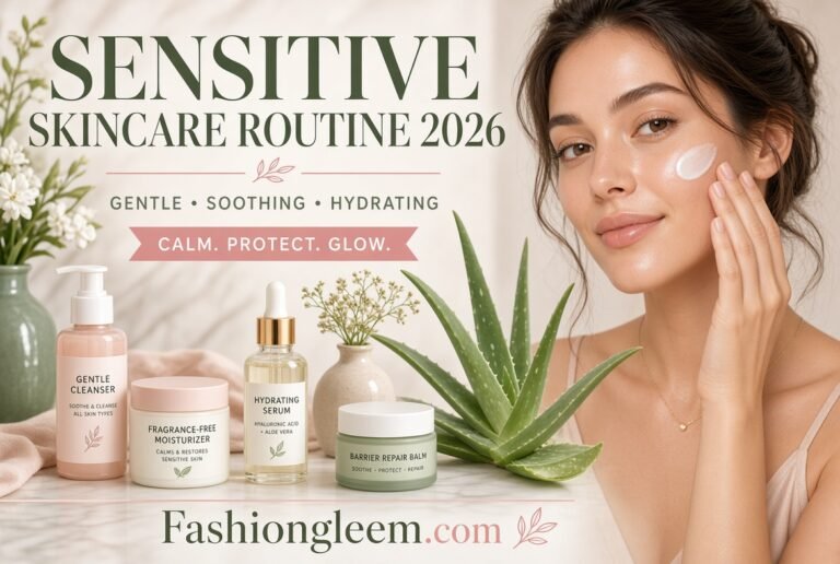 Skincare Routine for Sensitive Skin: A Gentle Step-by-Step Guide to Calm, Comfortable, Healthy-Looking Skin 2026
